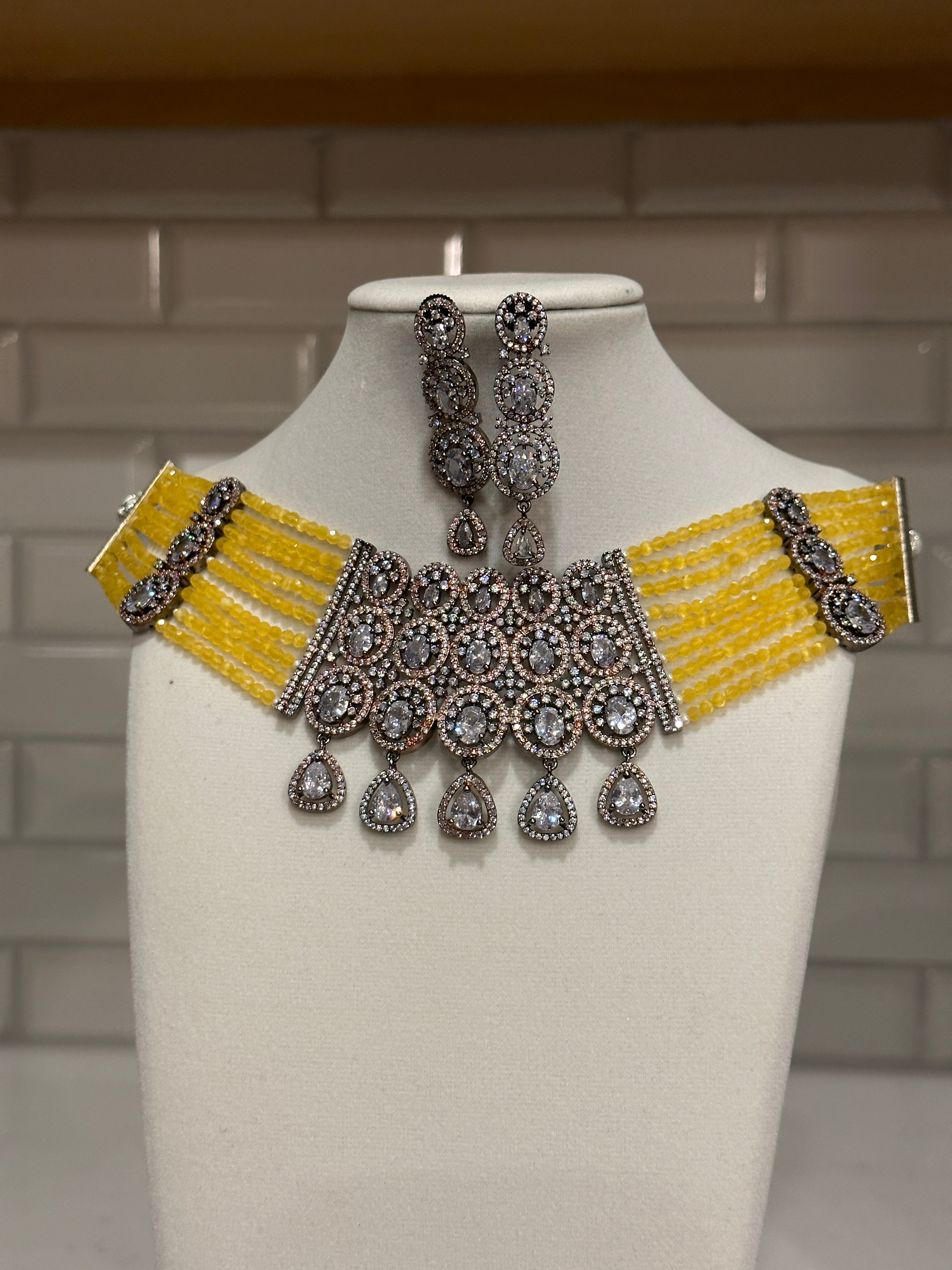 Beaded American Diamond