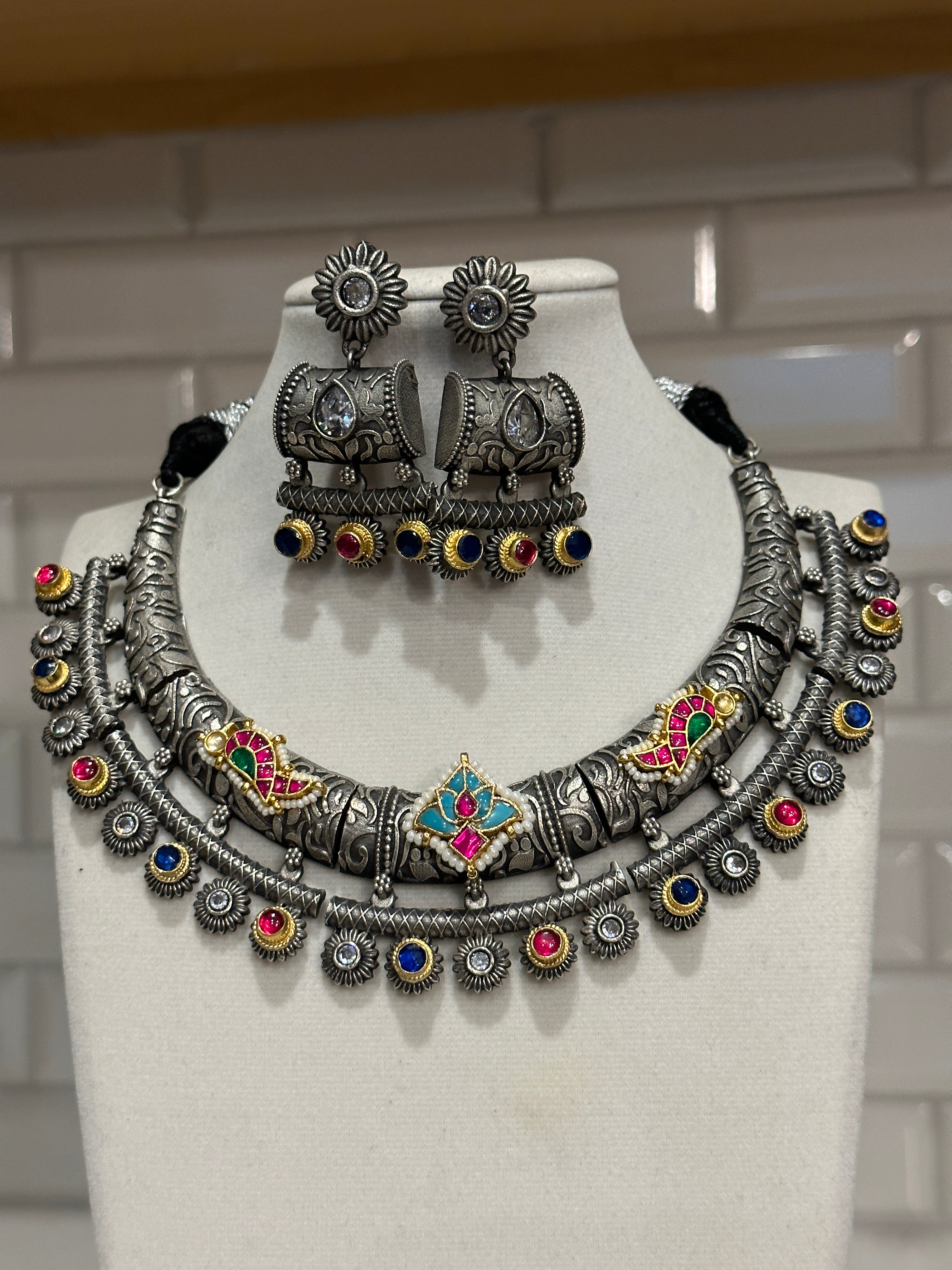 Royal Rang Mahal Choker Set – Handmade Indian Fashion Jewelry