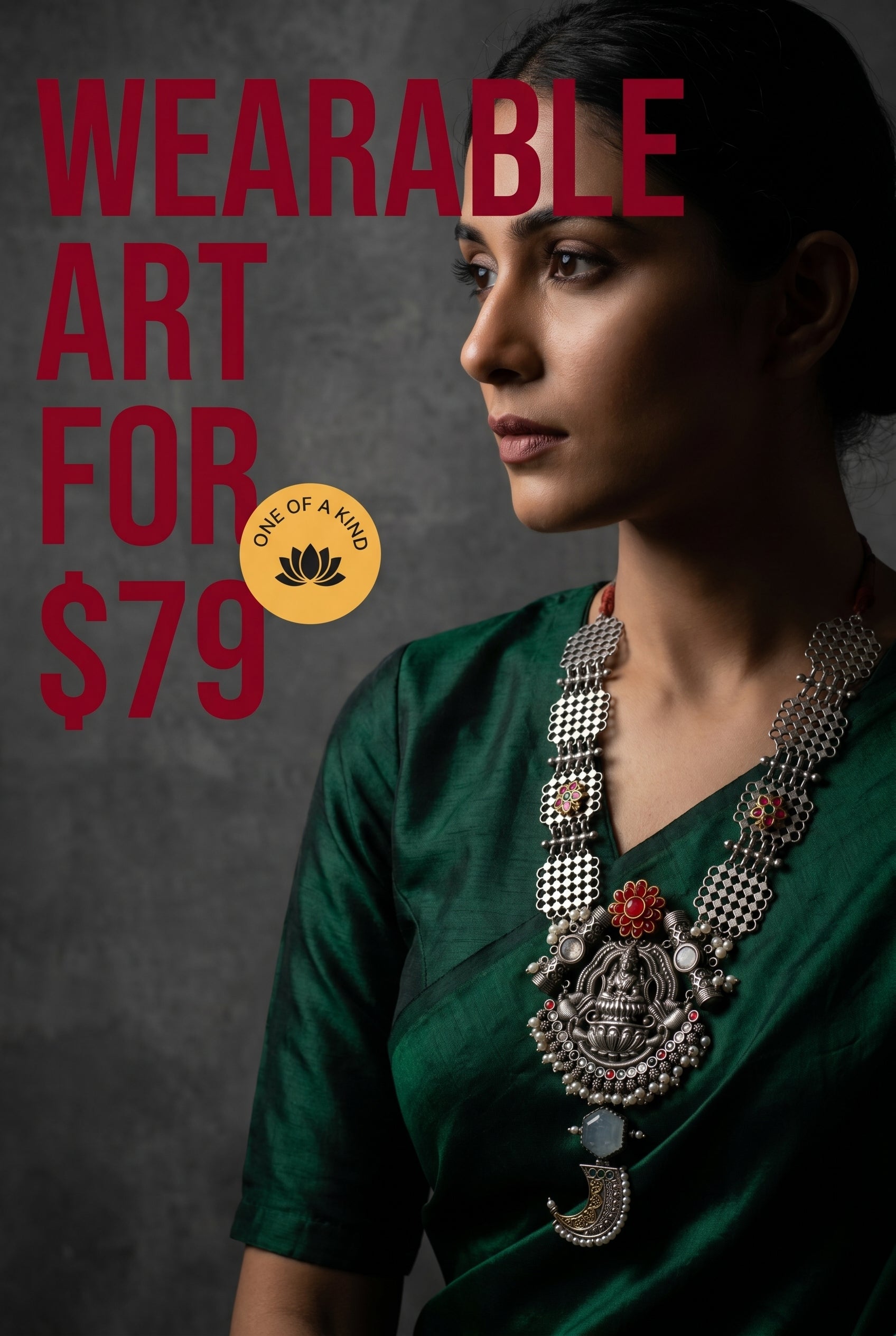 Lakshmi Pendant Necklace Set