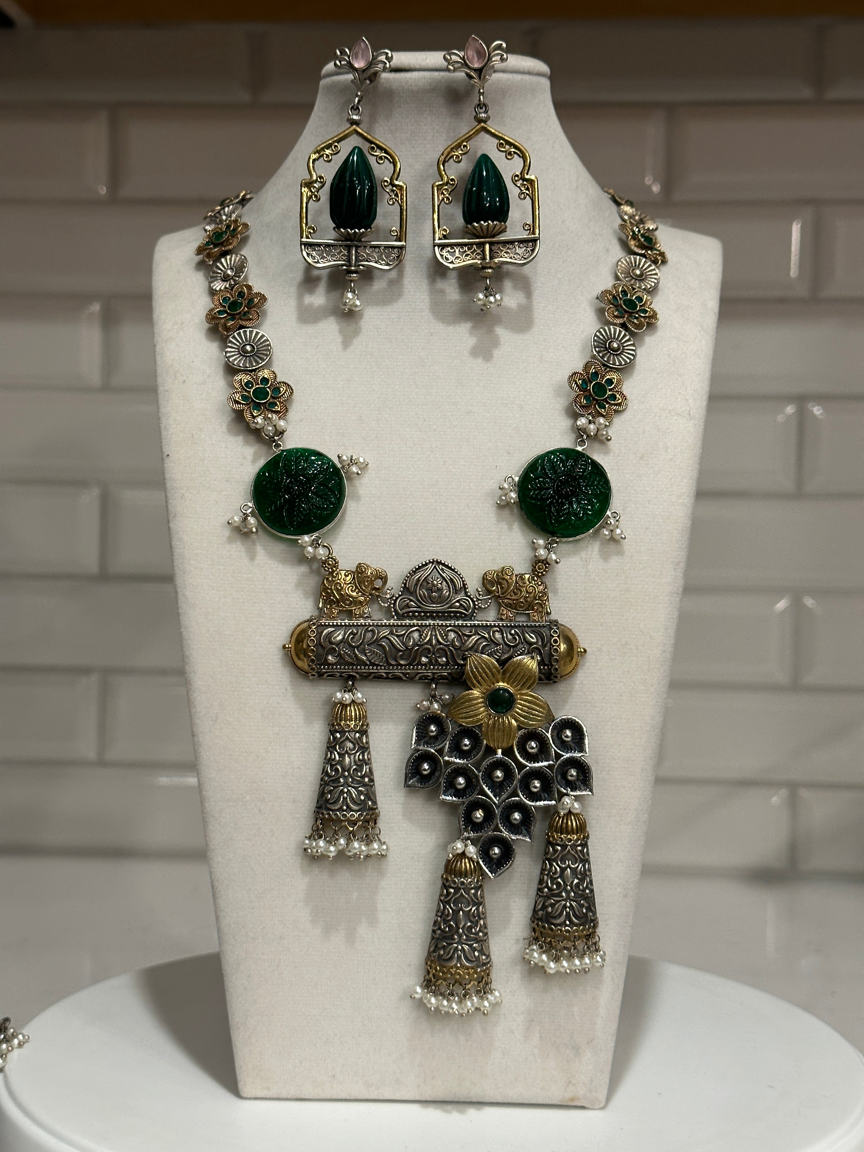 Designer Fusion Carved Necklace