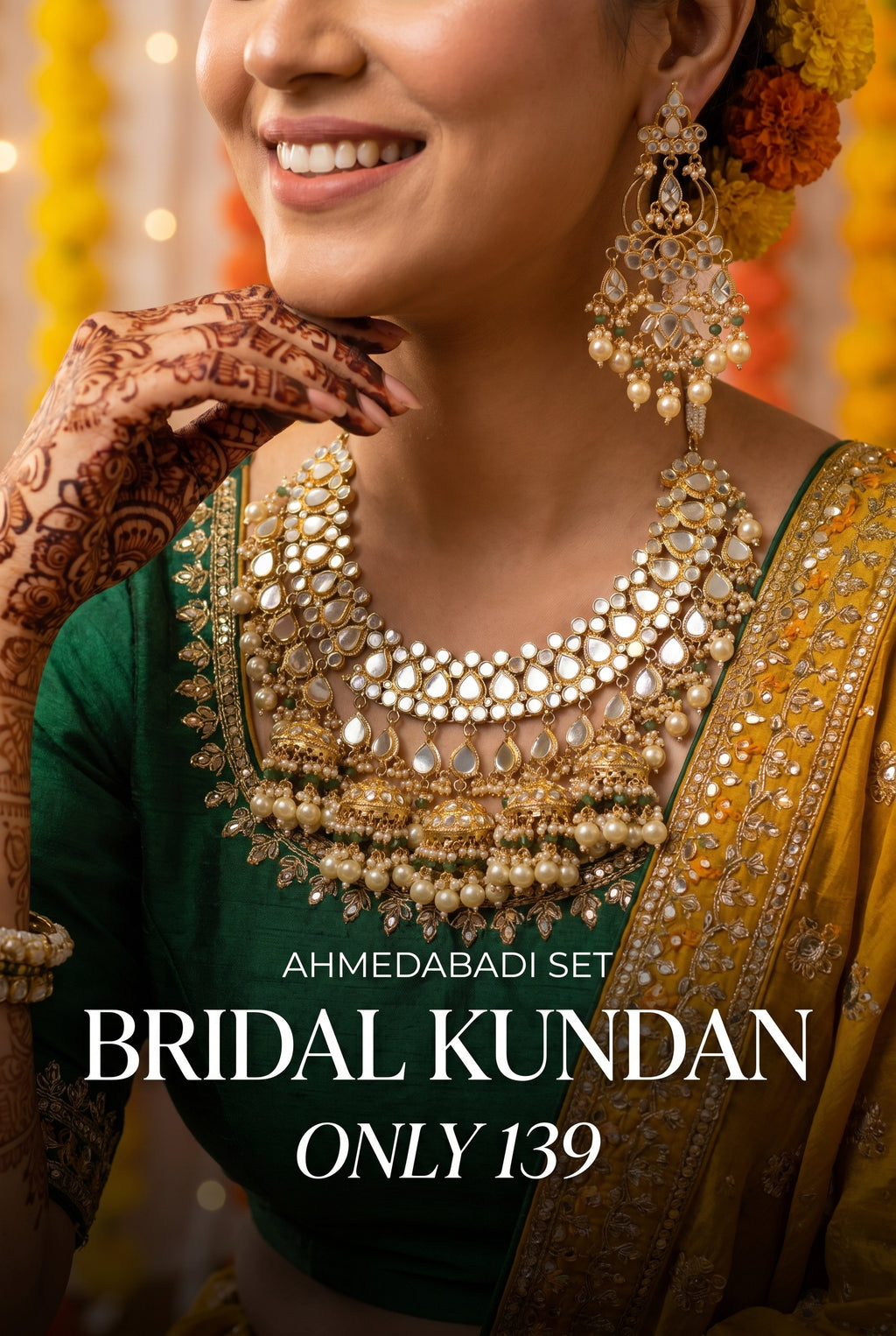Bridal Kundan Necklace Set