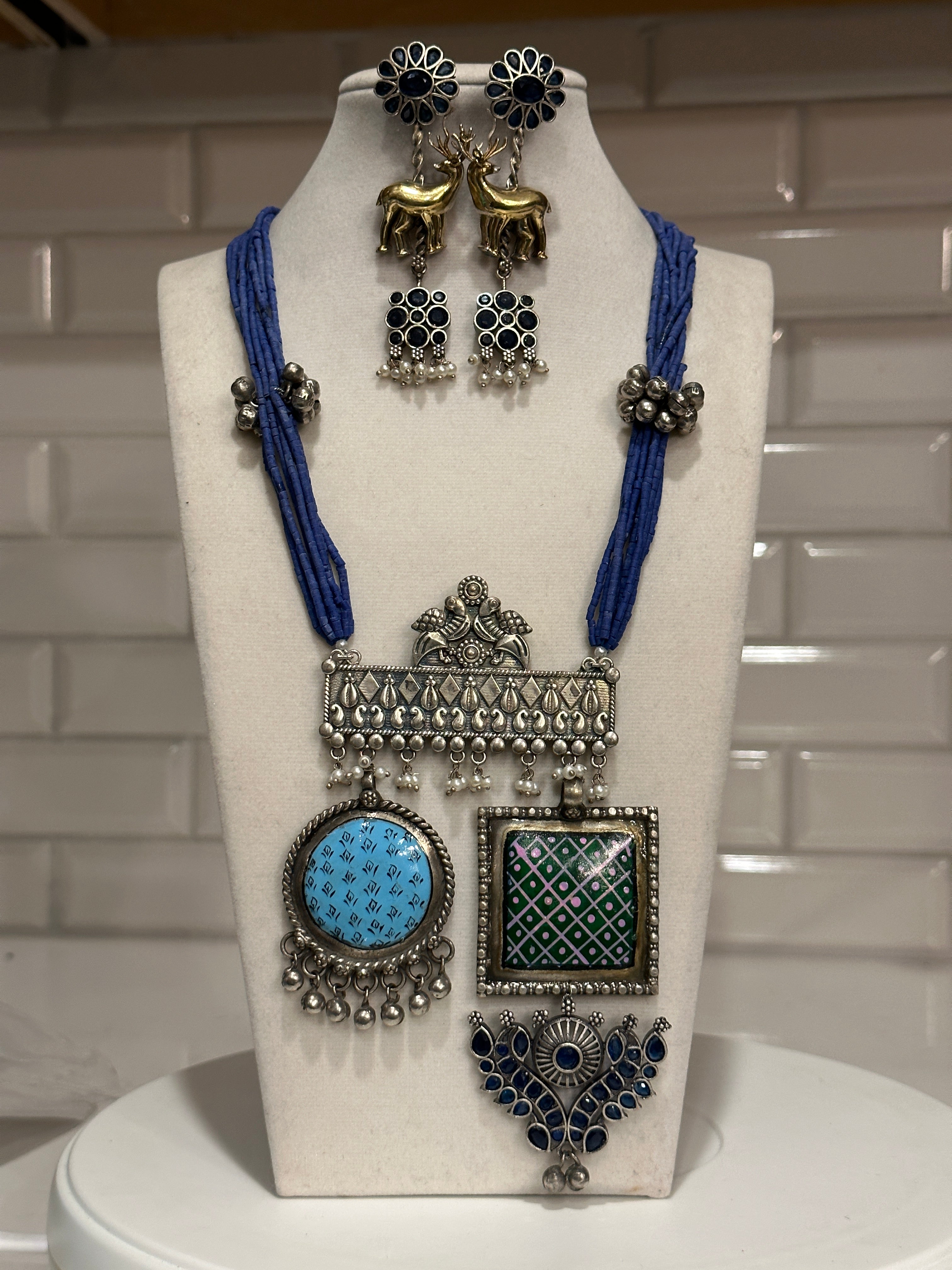 Heishi style beads Designer Fusion Necklace