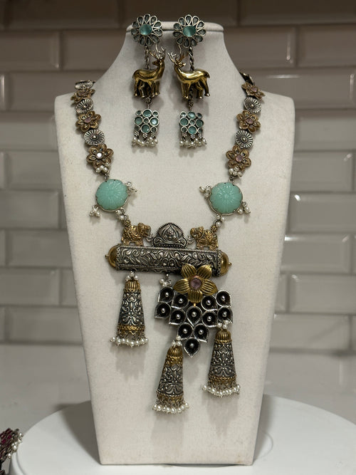 Designer Fusion Carved Necklace