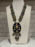 Premium Quality Designer Fusion Silver Lookalike Necklace